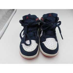 Jordan Air Jordan 1 Mid Shoes 7C Blue White Red Olympic BQ6933-104 Toddler